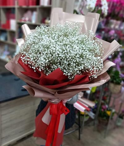 Букет цветов из: Гипсофила в Великовечное