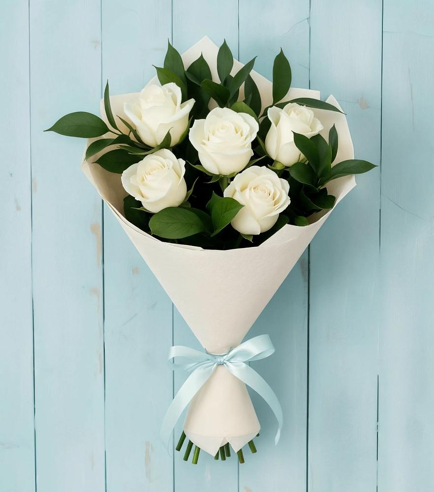 Букет цветов из: Розы в Великовечное