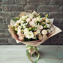 Букет цветов из:  Альстромерии, Розы и Хризантемы #REPLACE_PRED# Великовечное