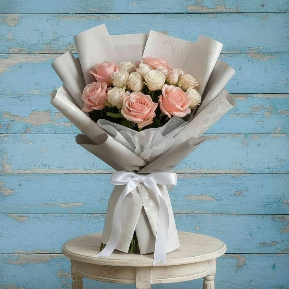 Букет цветов из: Розы в Великовечное