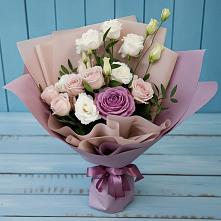 Букет цветов из:  Розы и Лизиантусы #REPLACE_PRED# Великовечное
