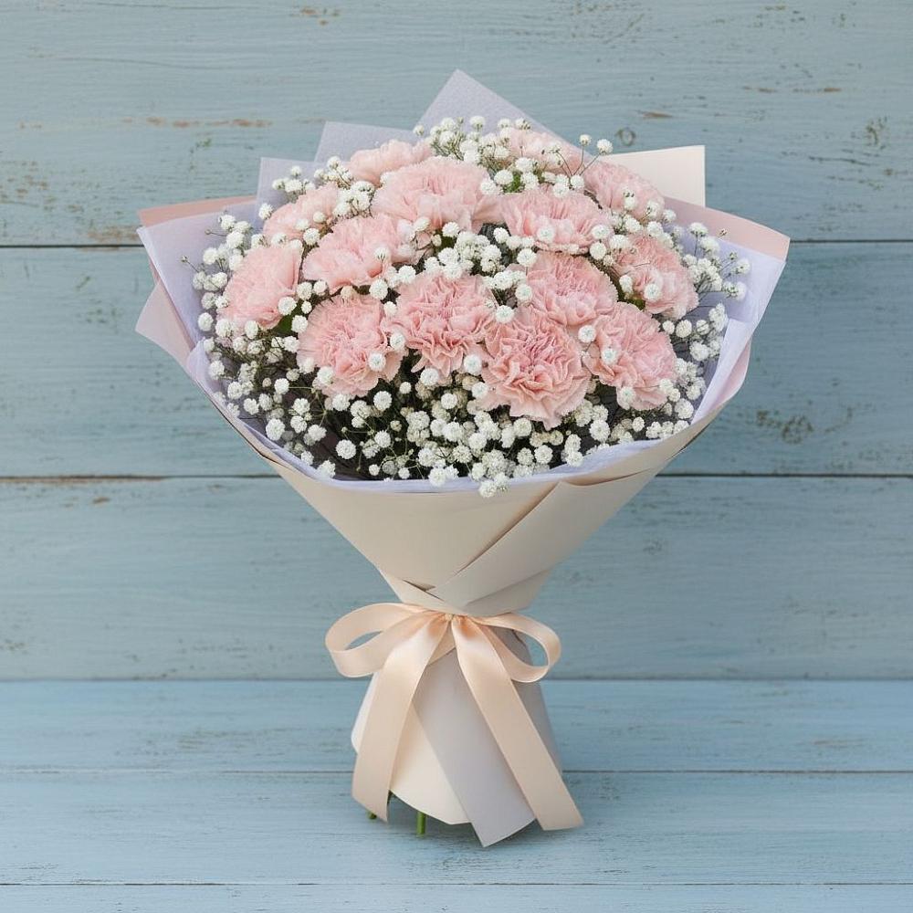 Букет цветов из: Гвоздики в Великовечное