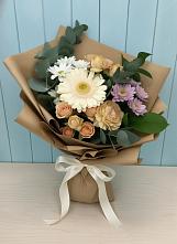 Букет цветов из:  Герберы и Хризантемы в Великовечное