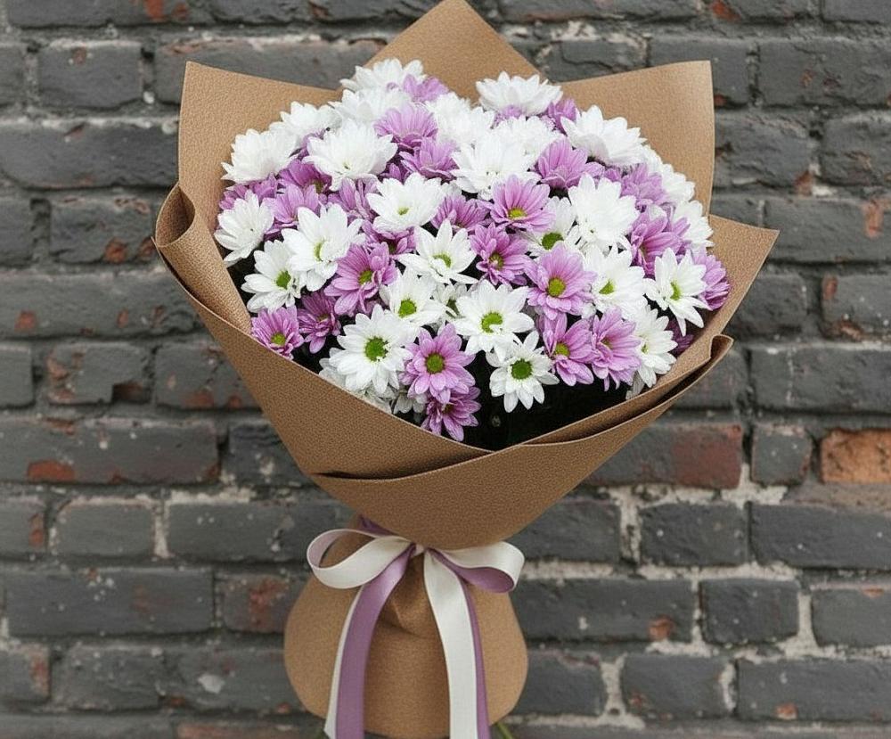 Букет цветов из: Хризантемы в Великовечное