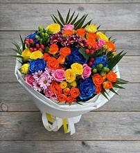 Букет цветов из:  Розы и Хризантемы в Великовечное