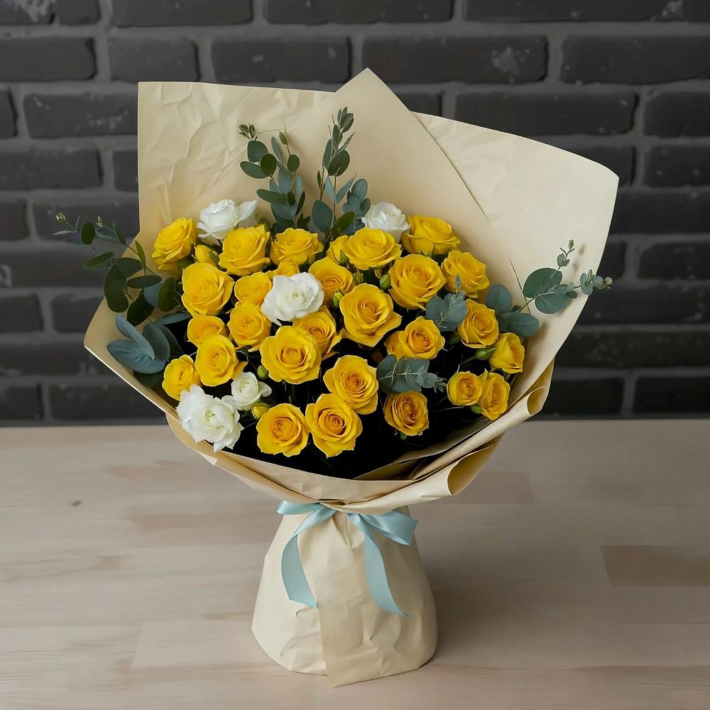 Букет цветов из: Розы в Великовечное