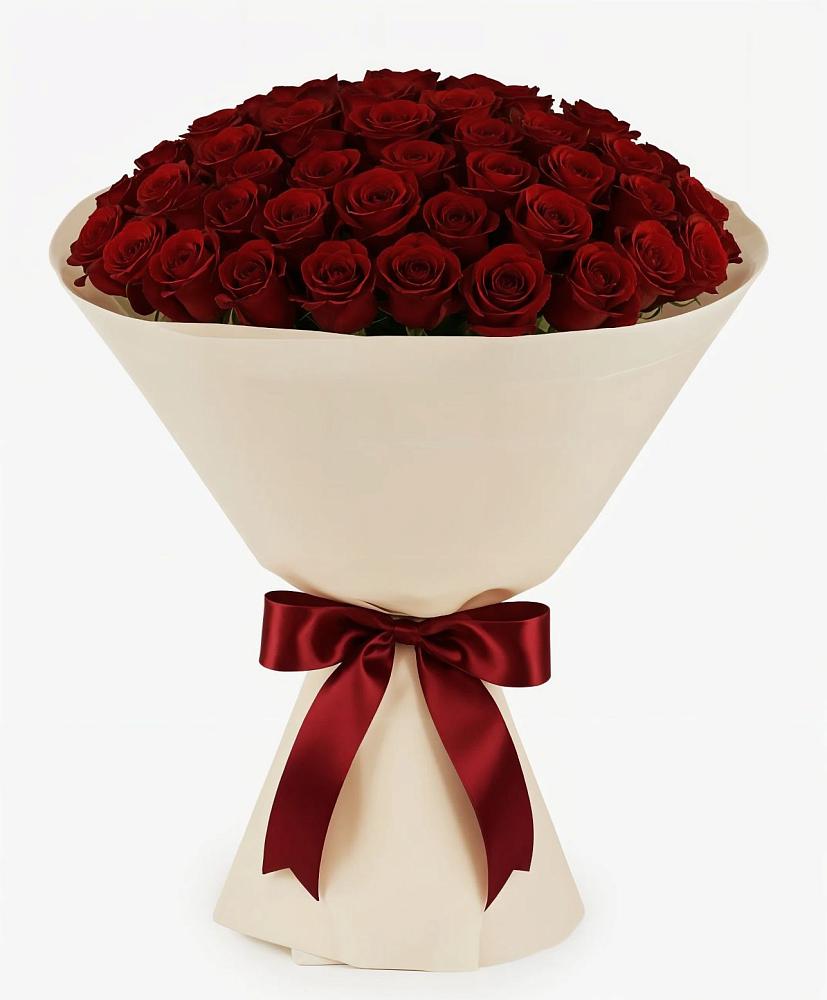 Букет 101 Бордовая роза Блэк Бакарра в Великовечное