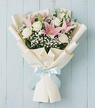 Букет цветов из:  Лилии в Великовечное
